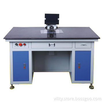 Conductive film hole punching machine with pneumatic drive